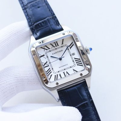 TW Factory Cartier Stainless Steel 8215 Movement 39.5MM Men's White Watch